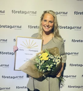 Årets Unga Företagare i Tidaholm 2023 blev Julia Staf